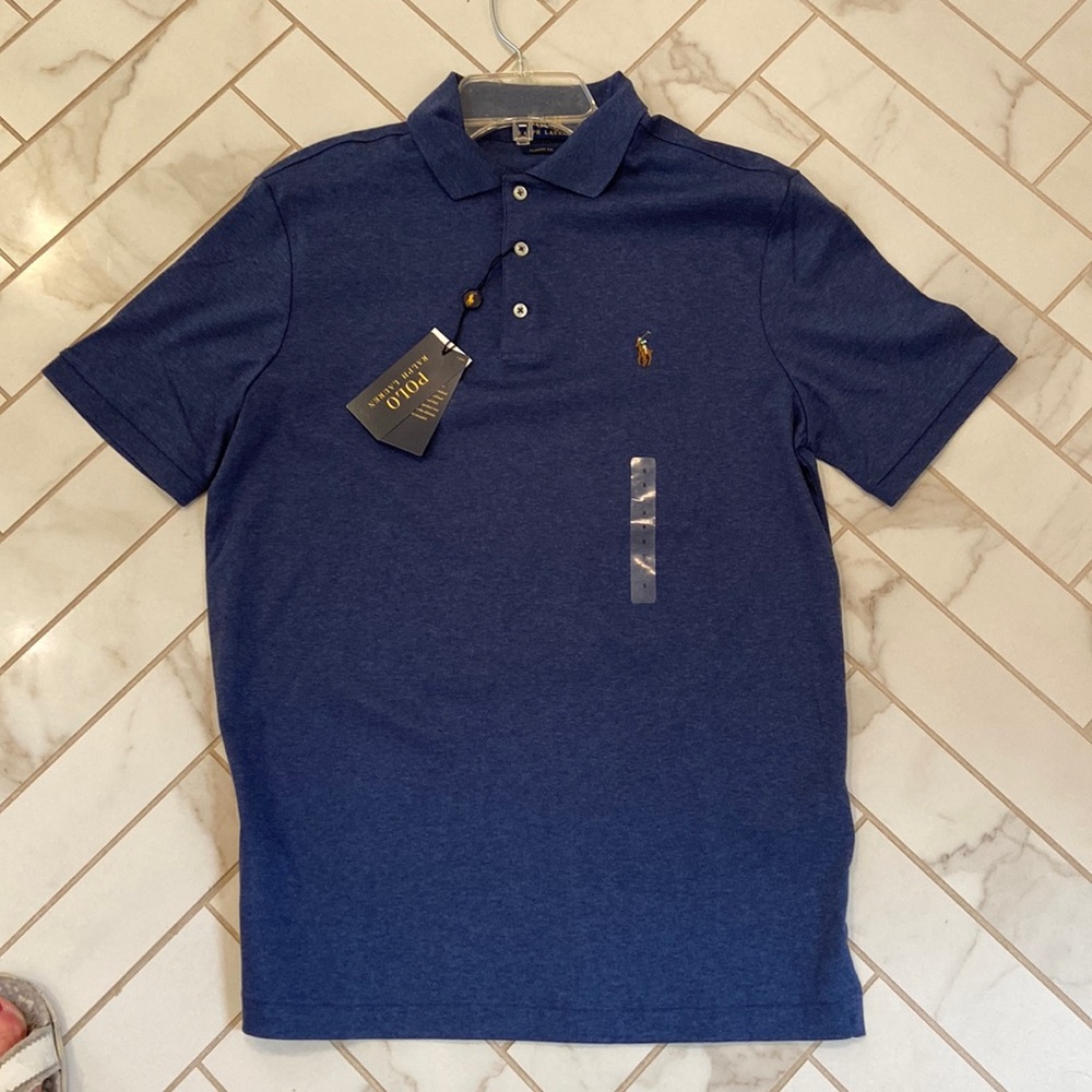 Brand new with tags denim blue polo Ralph Lauren polo shirt. Classic fit.